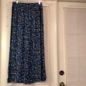 Lightweight Floral Palazzo Pants Medium